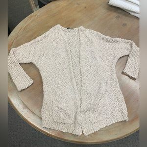 Open front popcorn knit cardigan from SHEIN size L